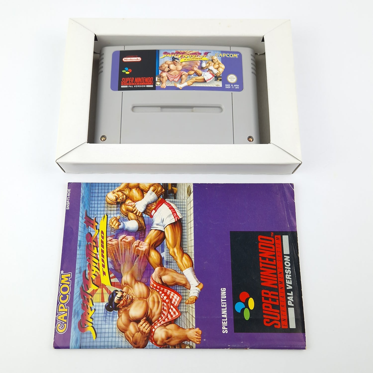 Super Nintendo Spiel : Street Fighter II Turbo - Modul Anleitung OVP / SNES NOE