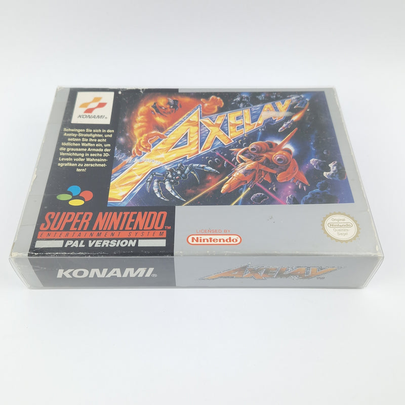 Super Nintendo Game: Axelay - Module Instructions OVP cib / SNES PAL NOE-1