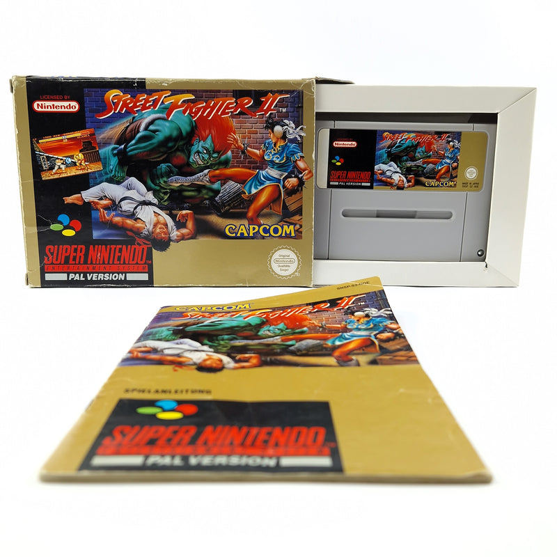 Super Nintendo game: Street Fighter II - Module instructions OVP cib / SNES PAL