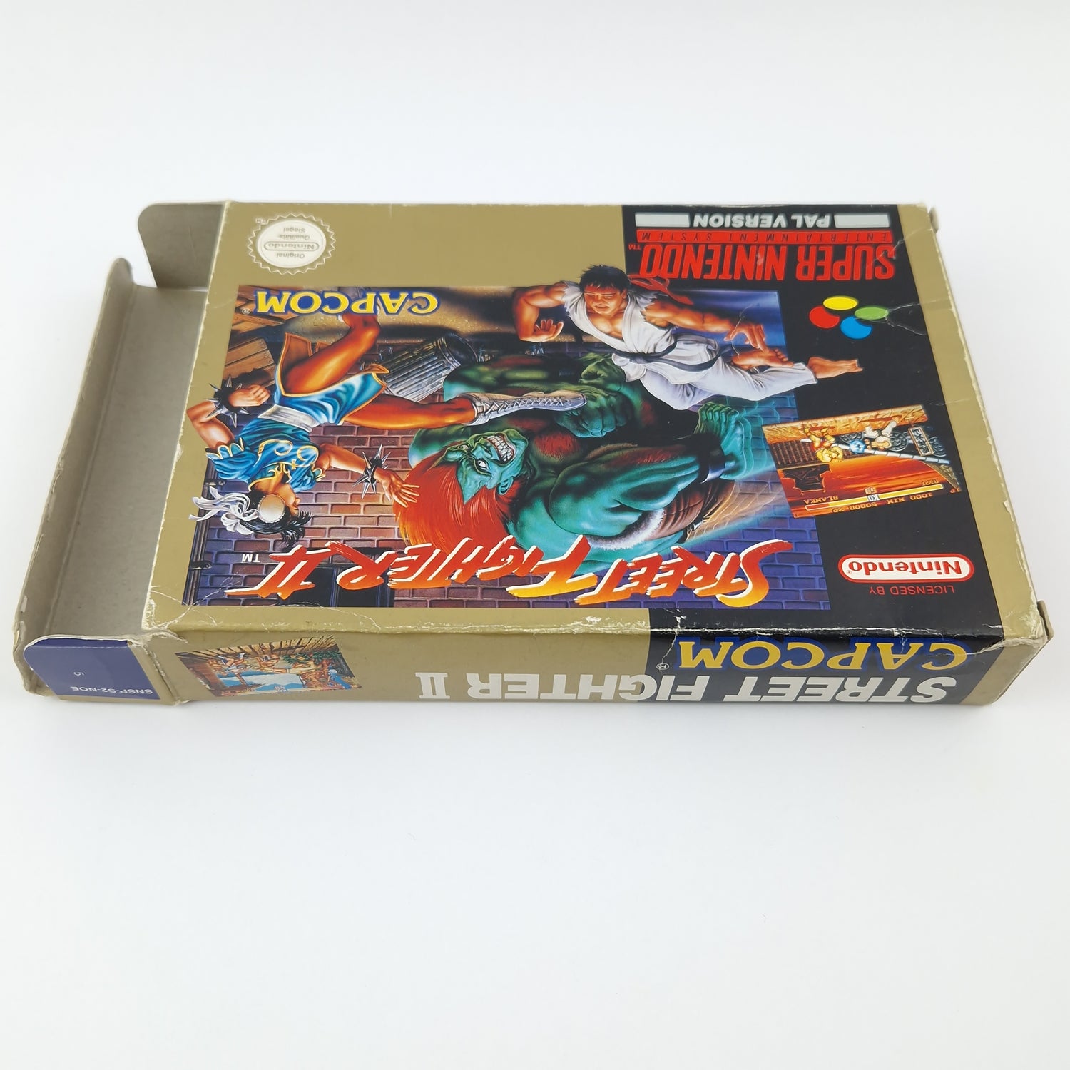 Super Nintendo game: Street Fighter II - Module instructions OVP cib / SNES PAL