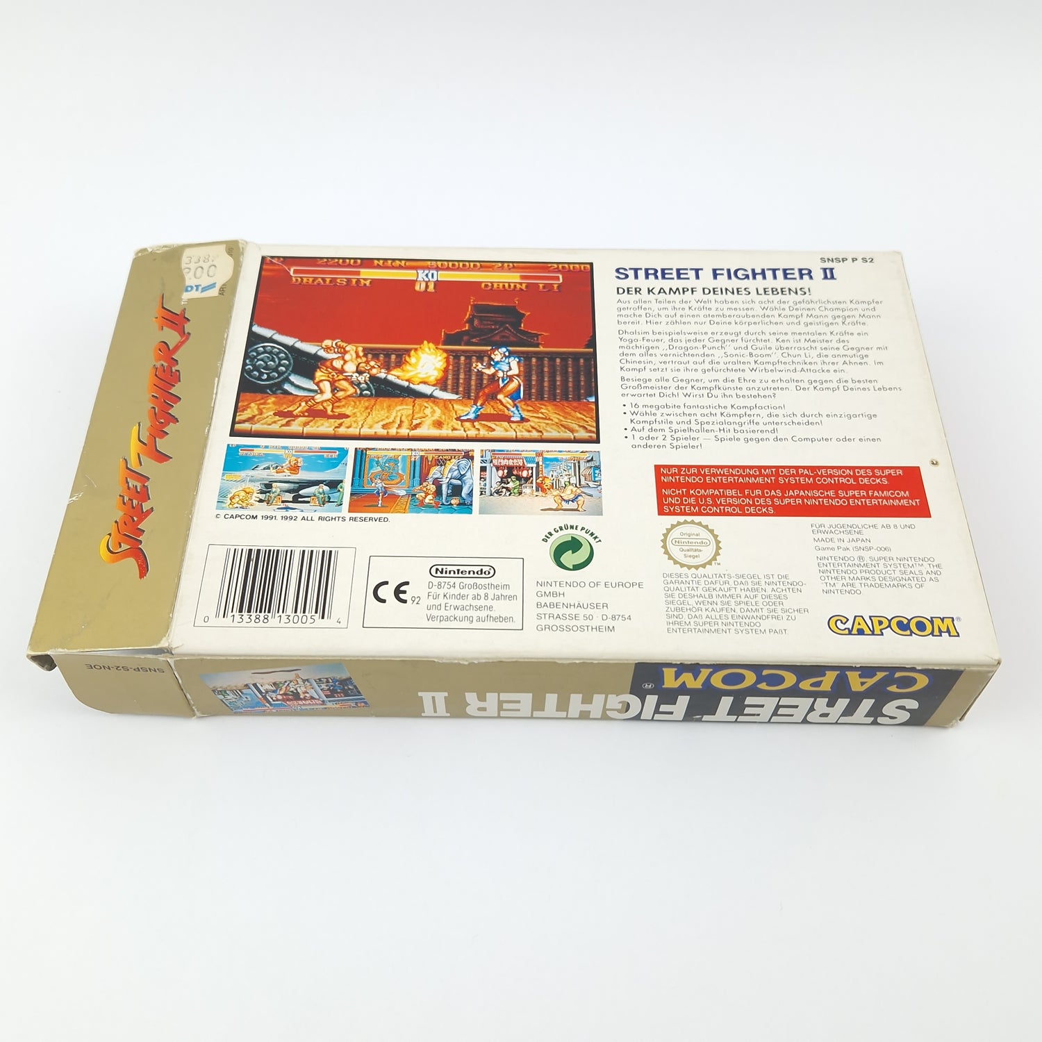 Super Nintendo game: Street Fighter II - Module instructions OVP cib / SNES PAL