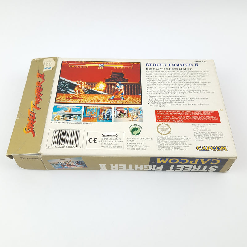 Super Nintendo game: Street Fighter II - Module instructions OVP cib / SNES PAL