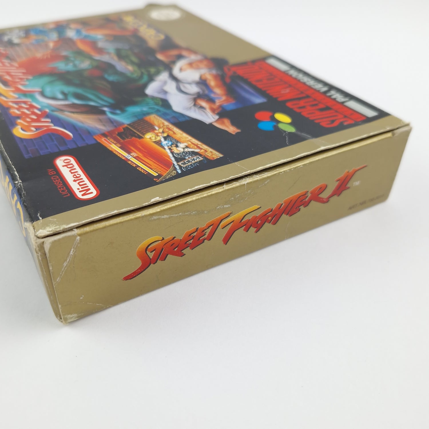 Super Nintendo game: Street Fighter II - Module instructions OVP cib / SNES PAL