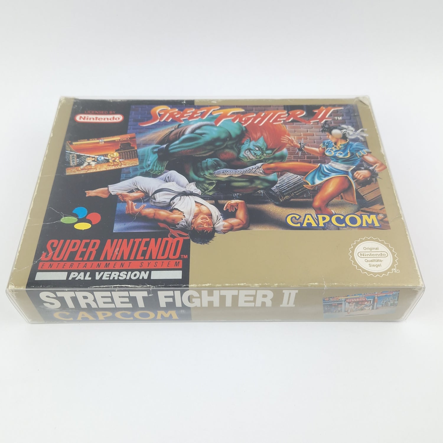 Super Nintendo game: Street Fighter II - Module instructions OVP cib / SNES PAL