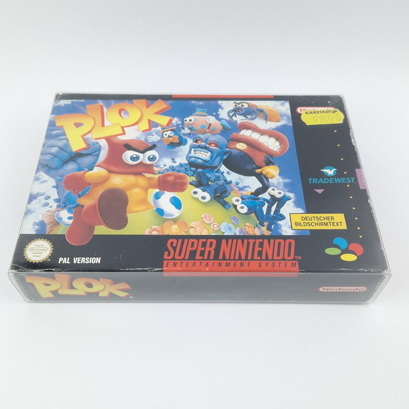 Super Nintendo game: PLOK - Module instructions OVP cib / SNES PAL NOE/SFRG