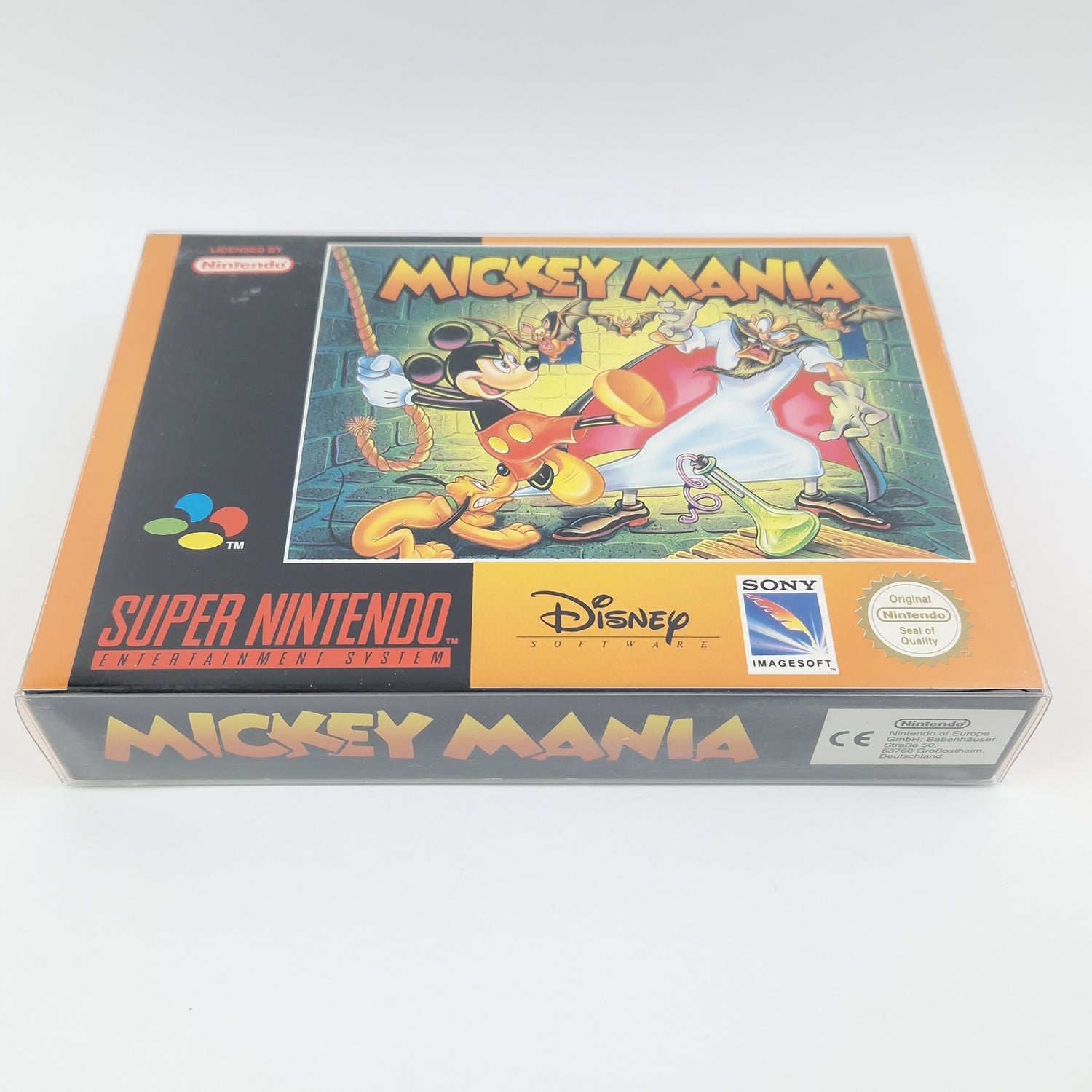 Super Nintendo Game: Mickey Mania - Module Instructions OVP cib / SNES PAL EUR