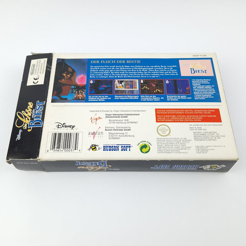 Super Nintendo Game: Beauty and the Beast - Module Instructions OVP SNES NOE