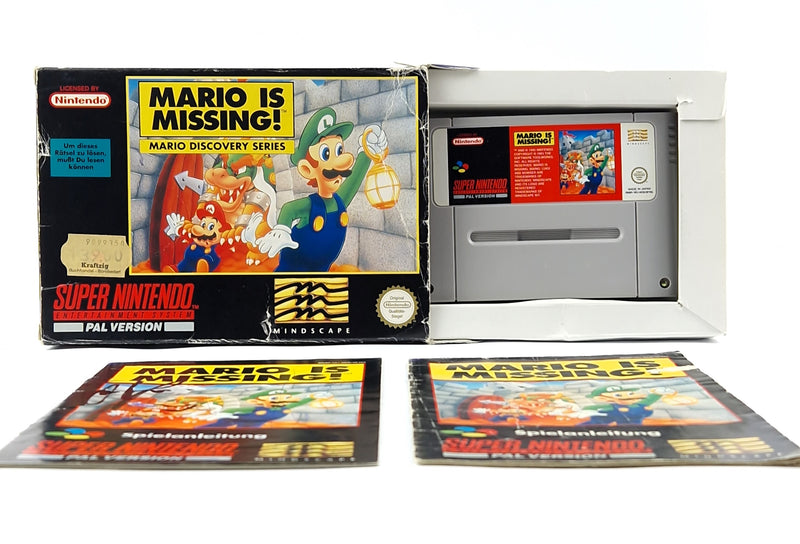 Super Nintendo game: Mario is Missing - Module instructions OVP cib / SNES