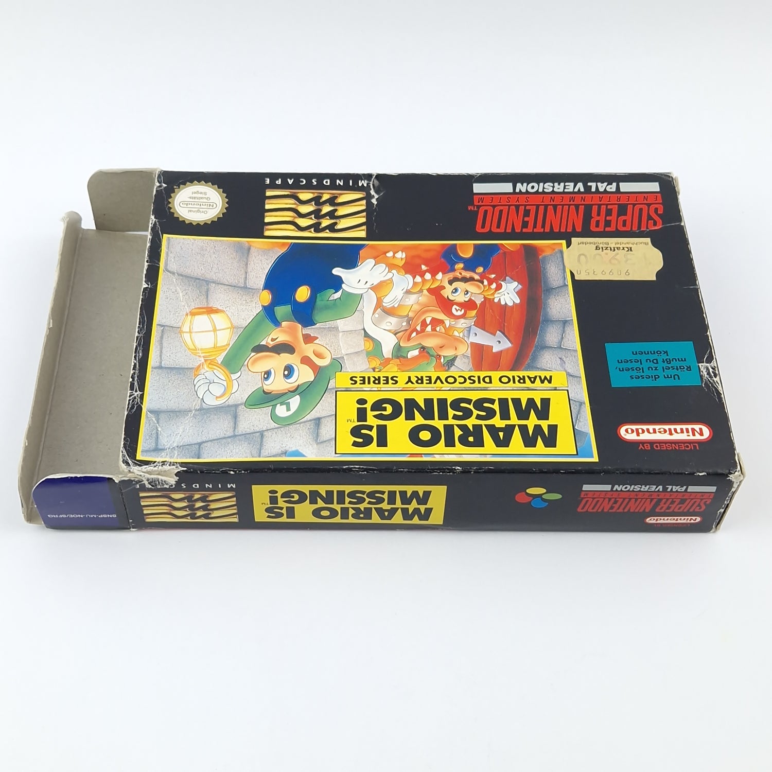 Super Nintendo game: Mario is Missing - Module instructions OVP cib / SNES