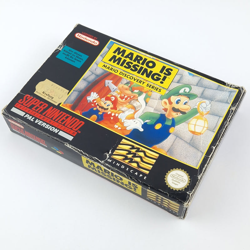 Super Nintendo game: Mario is Missing - Module instructions OVP cib / SNES