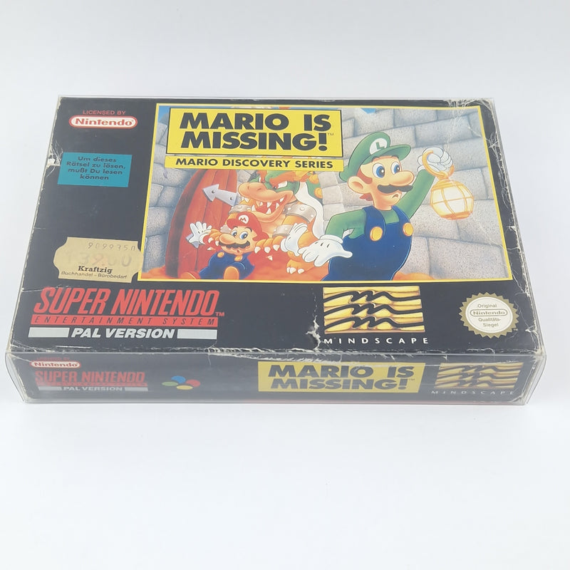 Super Nintendo game: Mario is Missing - Module instructions OVP cib / SNES