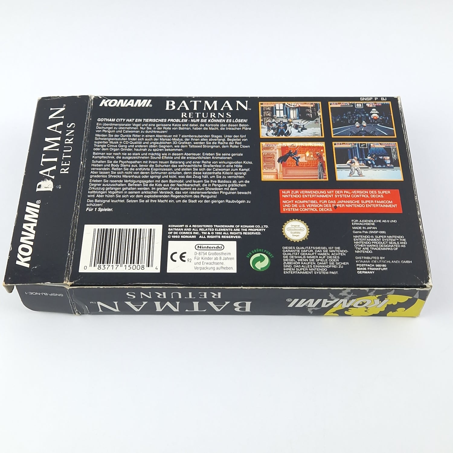 Super Nintendo Spiel : Batman Returns - Modul Anleitung OVP cib / SNES NOE-1