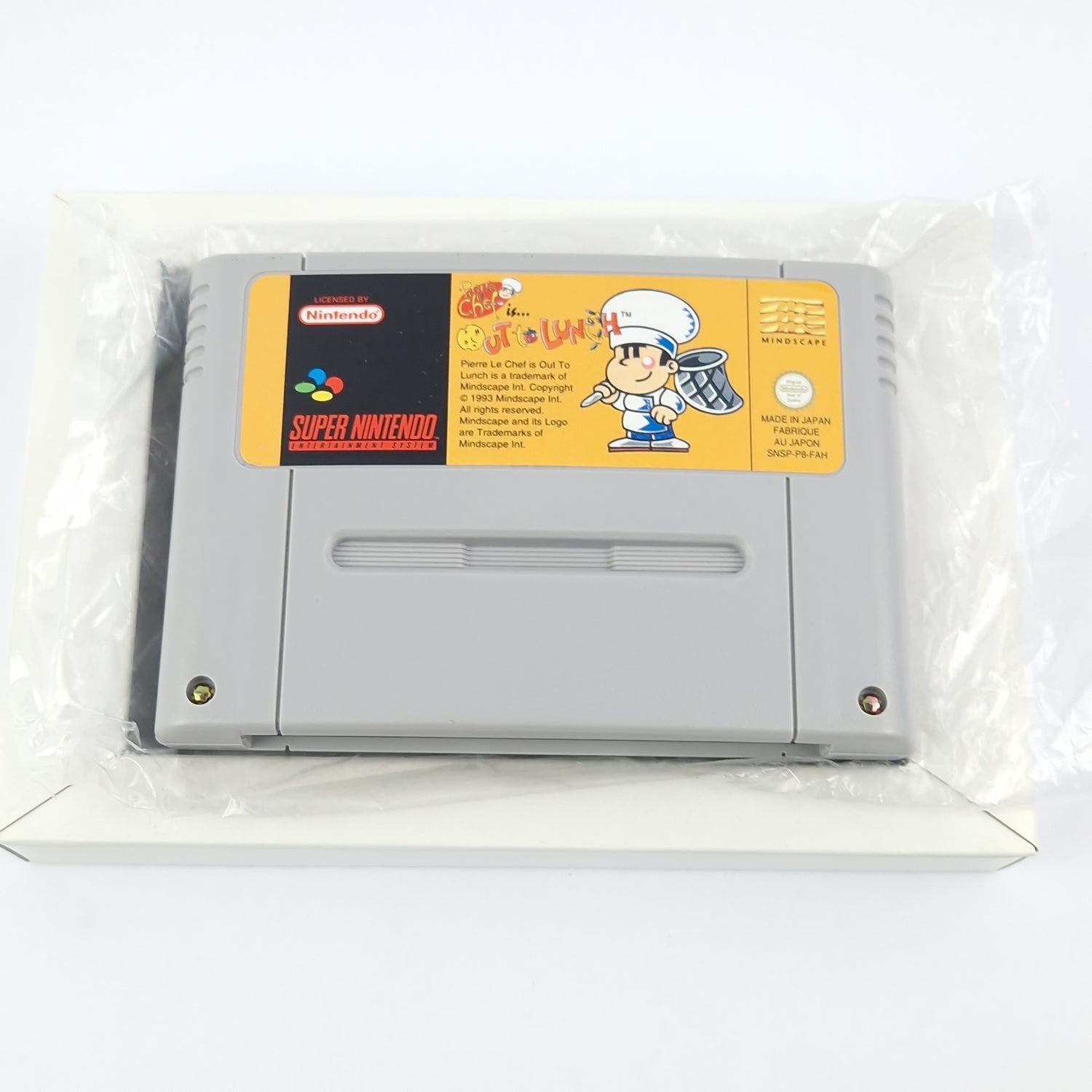 Super Nintendo Spiel : Pierre le Chef is out to Lunch - Modul Anleitung OVP SNES