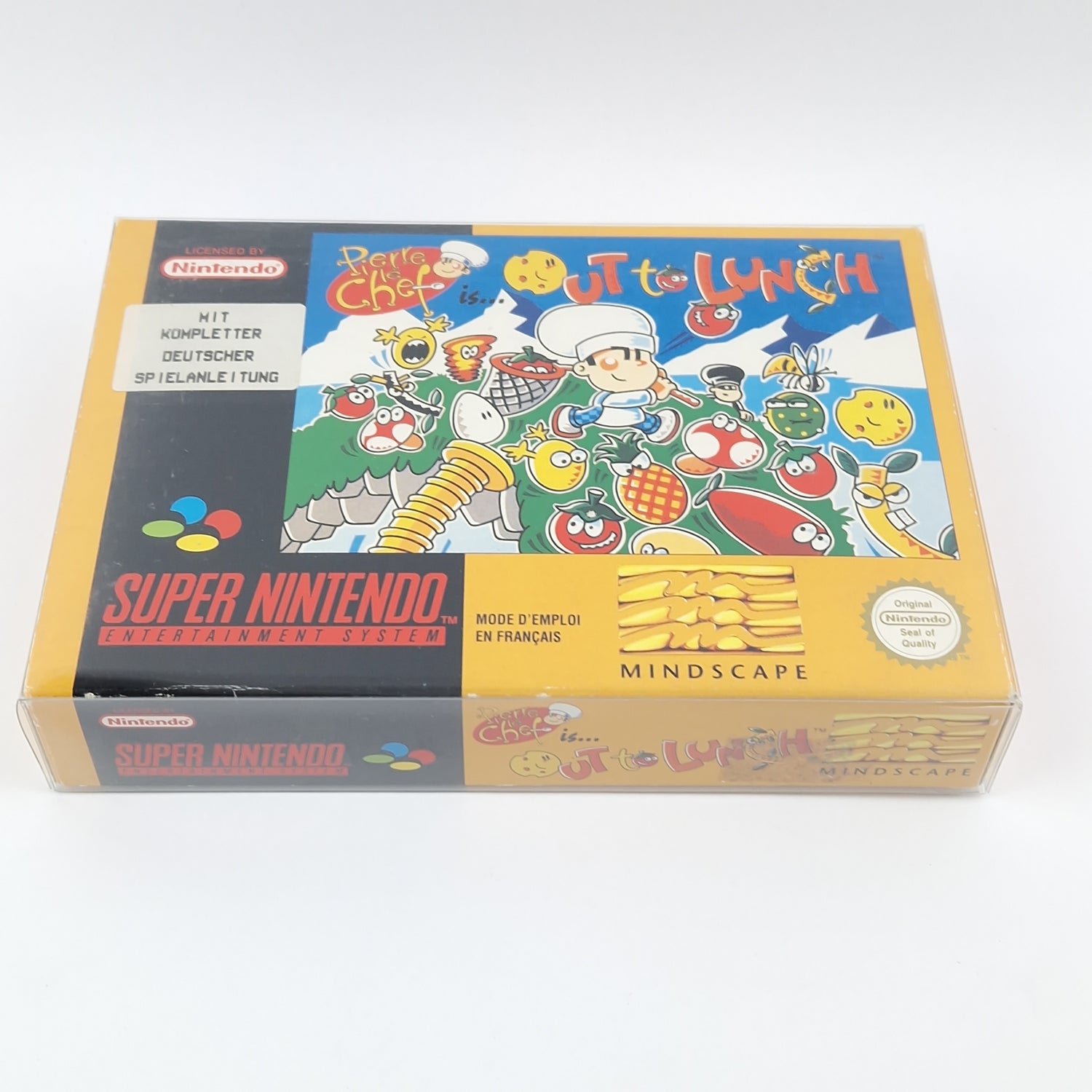 Super Nintendo Spiel : Pierre le Chef is out to Lunch - Modul Anleitung OVP SNES