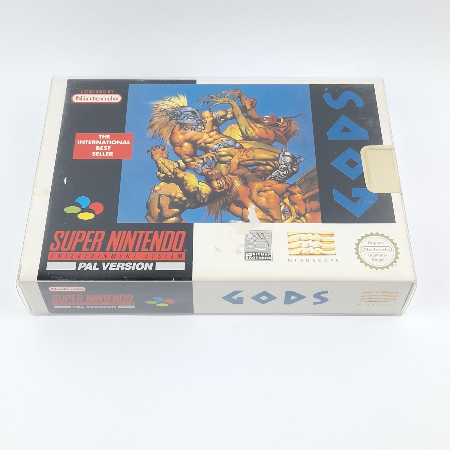 Super Nintendo Game: GODS - Module Instructions OVP / SNES PAL NOE