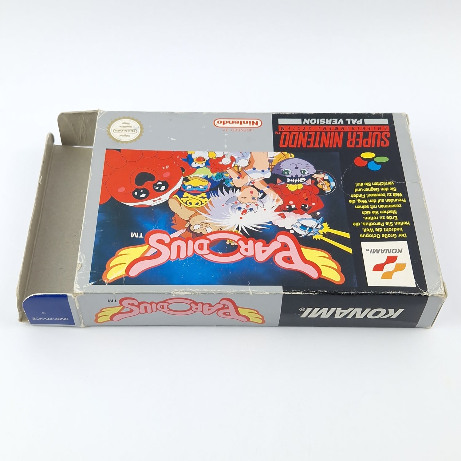 Super Nintendo Game: Parodius - Module Instructions OVP cib / SNES PAL NOE