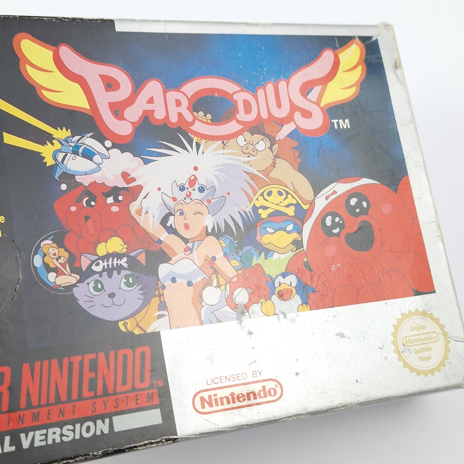 Super Nintendo Game: Parodius - Module Instructions OVP cib / SNES PAL NOE