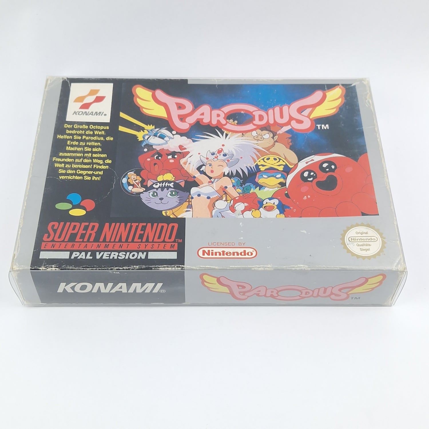 Super Nintendo Game: Parodius - Module Instructions OVP cib / SNES PAL NOE