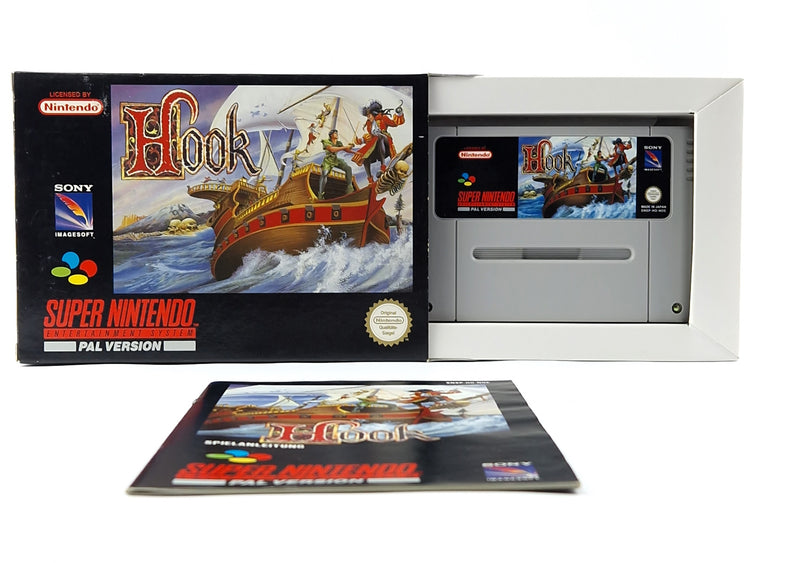 Super Nintendo Game: Hook - Module Instructions OVP cib / SNES PAL NOE