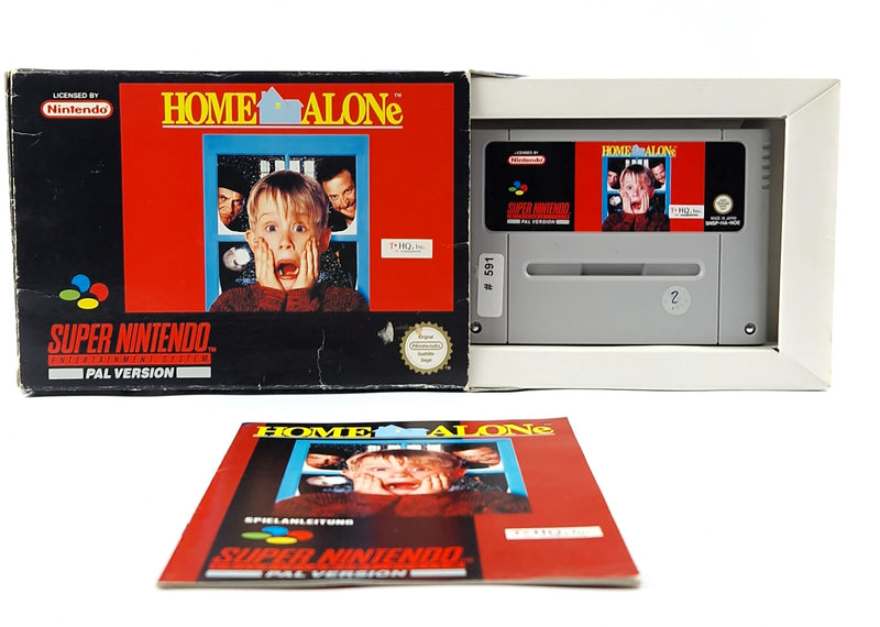 Super Nintendo Game: Home Alone - Module Instructions OVP cib / SNES PAL NOE