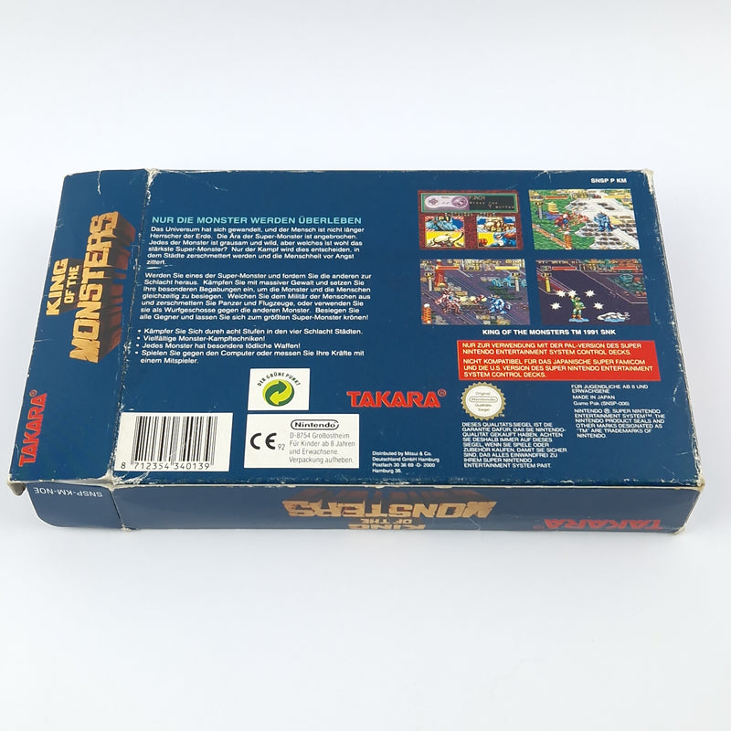 Super Nintendo Game: King of the Monsters - Module Instructions OVP cib / SNES