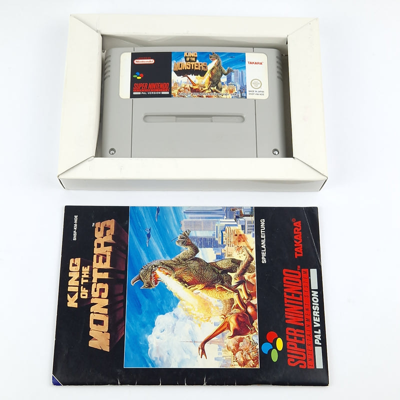 Super Nintendo Game: King of the Monsters - Module Instructions OVP cib / SNES