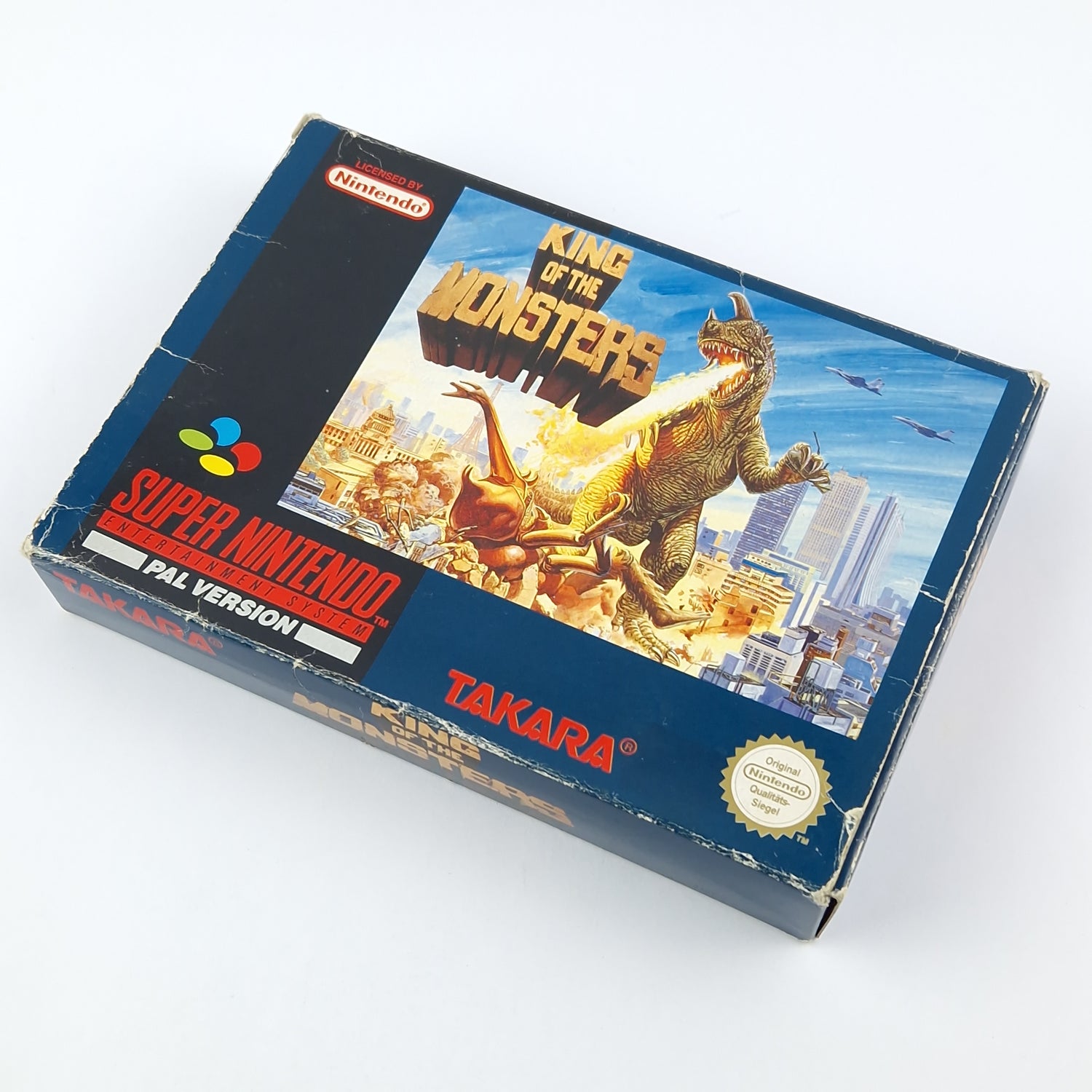 Super Nintendo Game: King of the Monsters - Module Instructions OVP cib / SNES