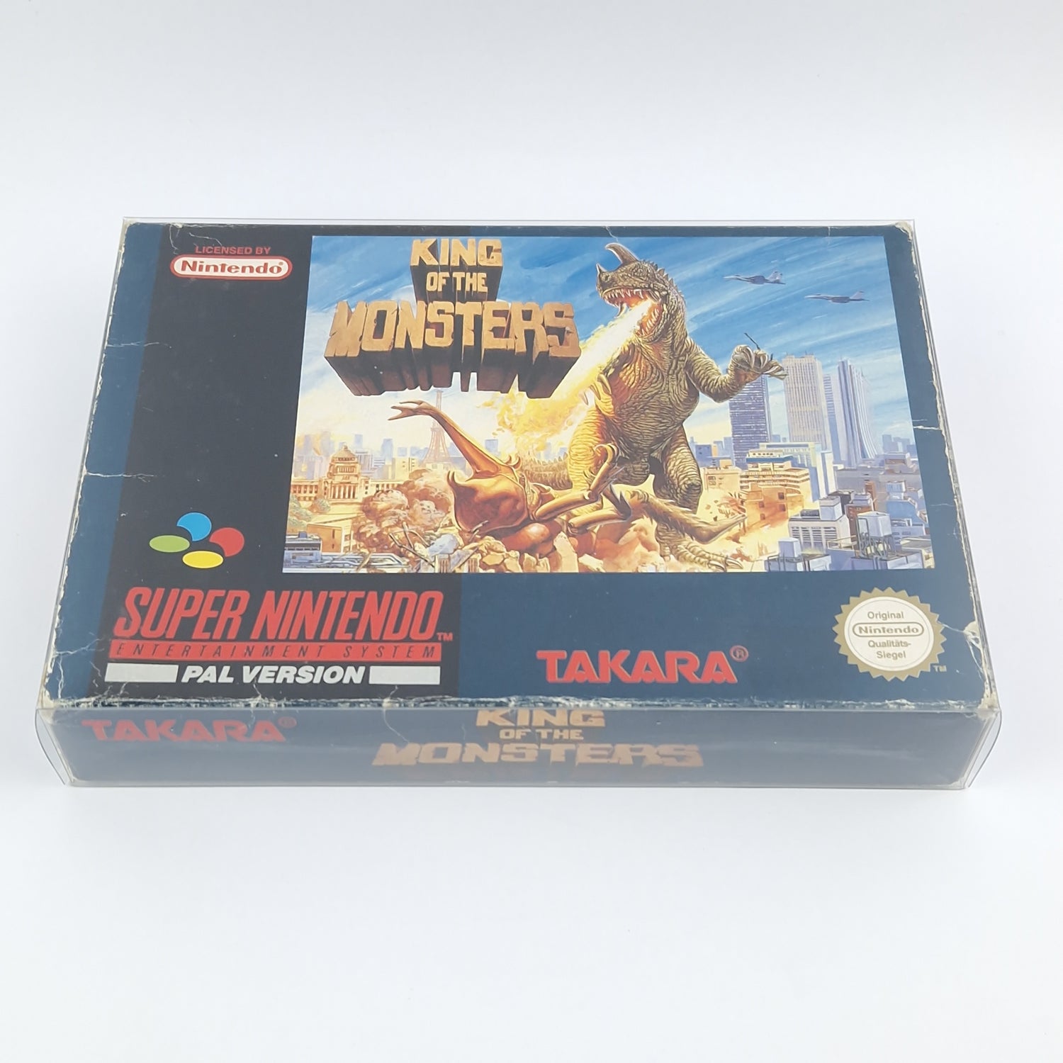 Super Nintendo Game: King of the Monsters - Module Instructions OVP cib / SNES