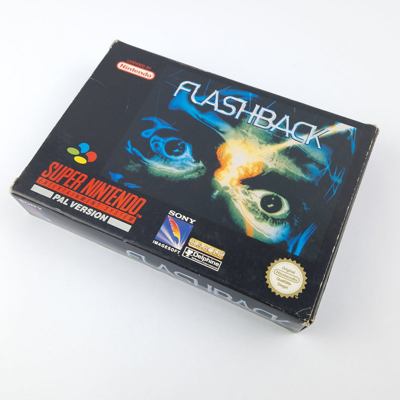 Super Nintendo Game: Flashback - Module Instructions OVP cib / SNES PAL NOE