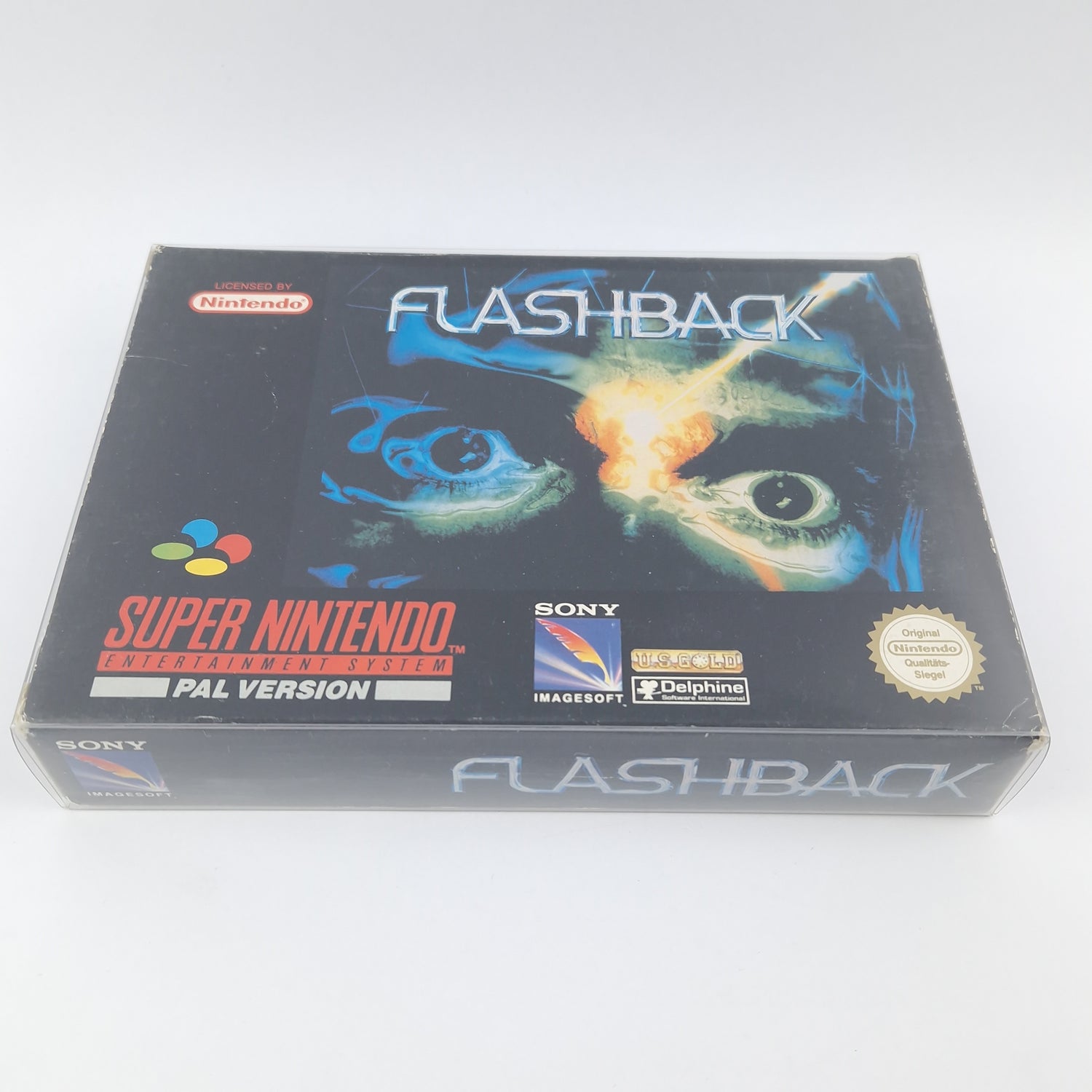 Super Nintendo Game: Flashback - Module Instructions OVP cib / SNES PAL NOE