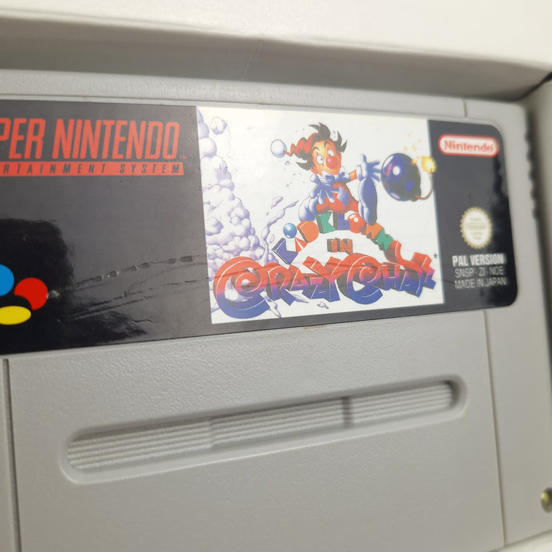 Super Nintendo Game: Kid Klown in Crazy Chase - Module Instructions OVP SNES NOE