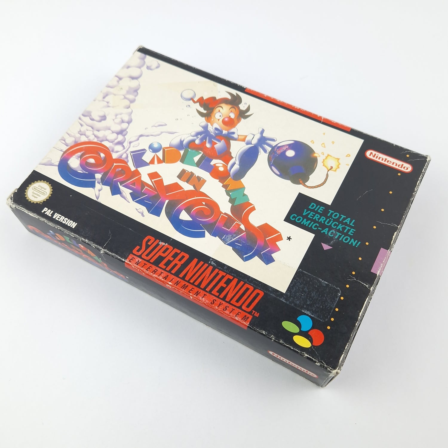 Super Nintendo Game: Kid Klown in Crazy Chase - Module Instructions OVP SNES NOE