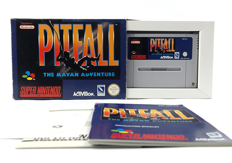 Super Nintendo Game: Pitfall The Mayan Adventure - Module Instructions OVP SNES