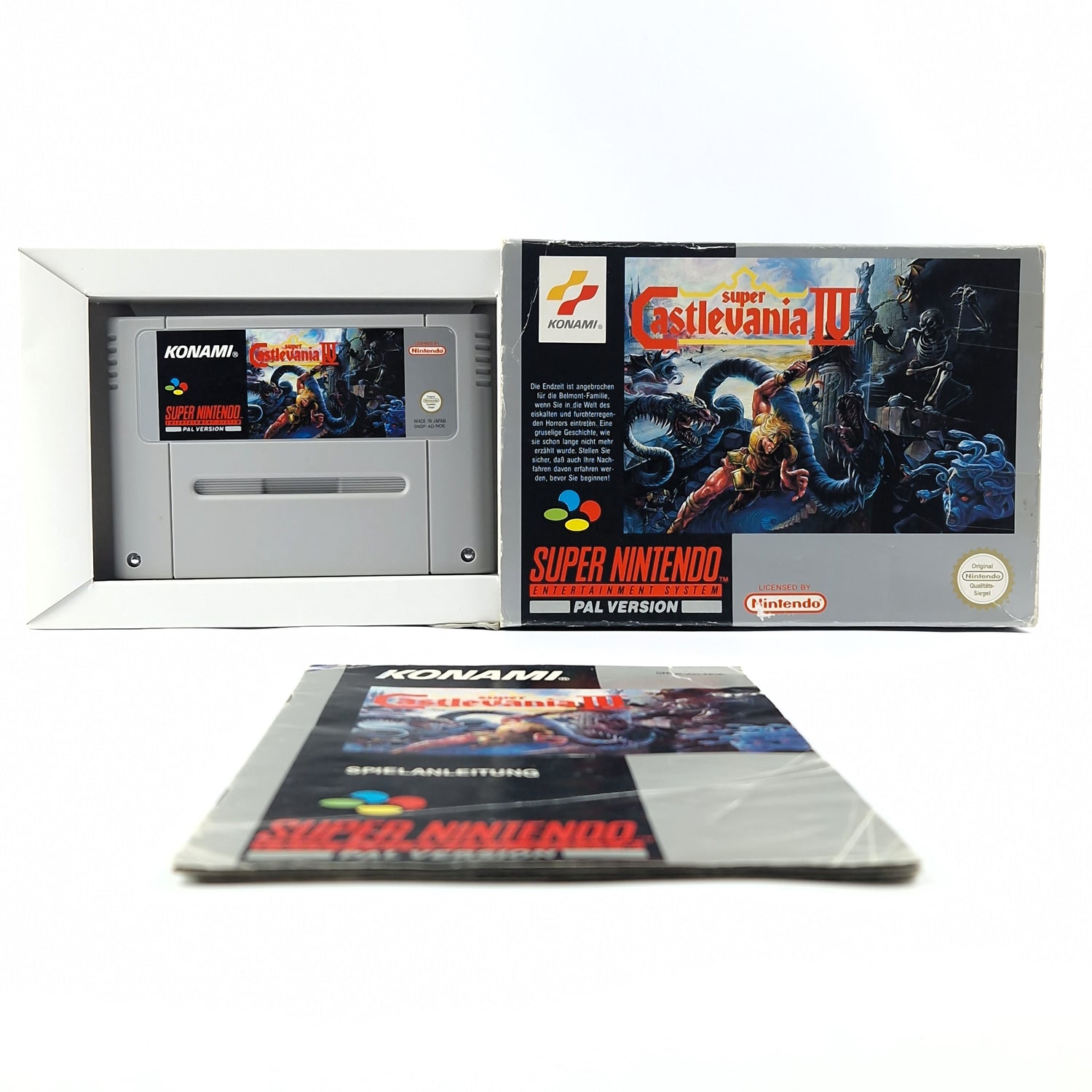 Super Nintendo Game: Super Castlevania IV 4 - Module Instructions OVP / SNES NOE