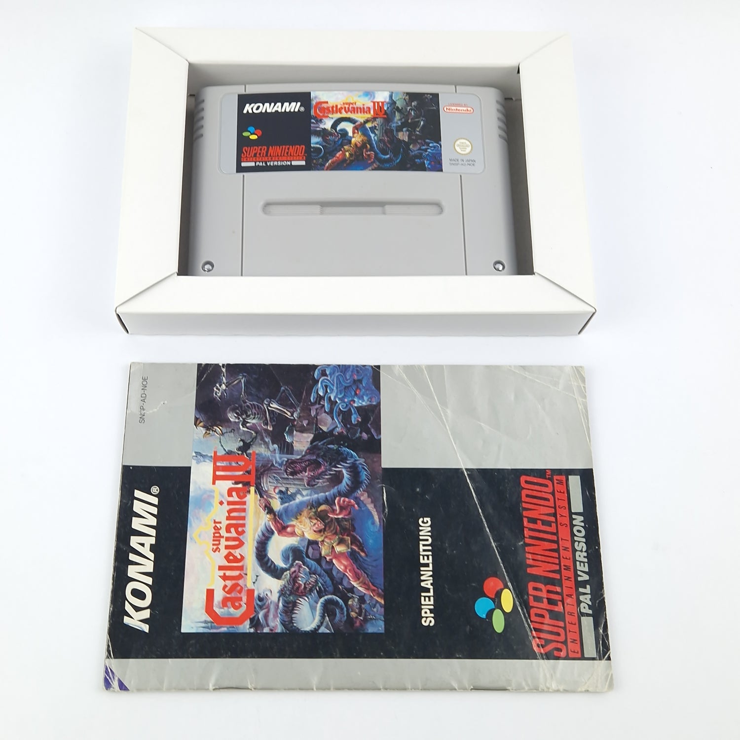 Super Nintendo Game: Super Castlevania IV 4 - Module Instructions OVP / SNES NOE