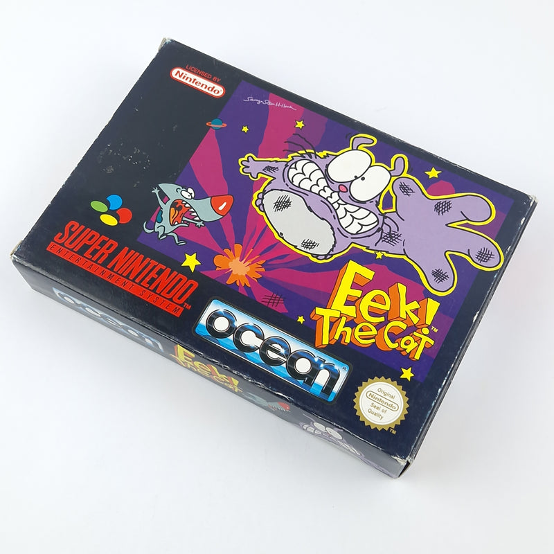 Super Nintendo Spiel : EEk! The Cat - Modul Anleitung OVP cib / SNES PAL UKV