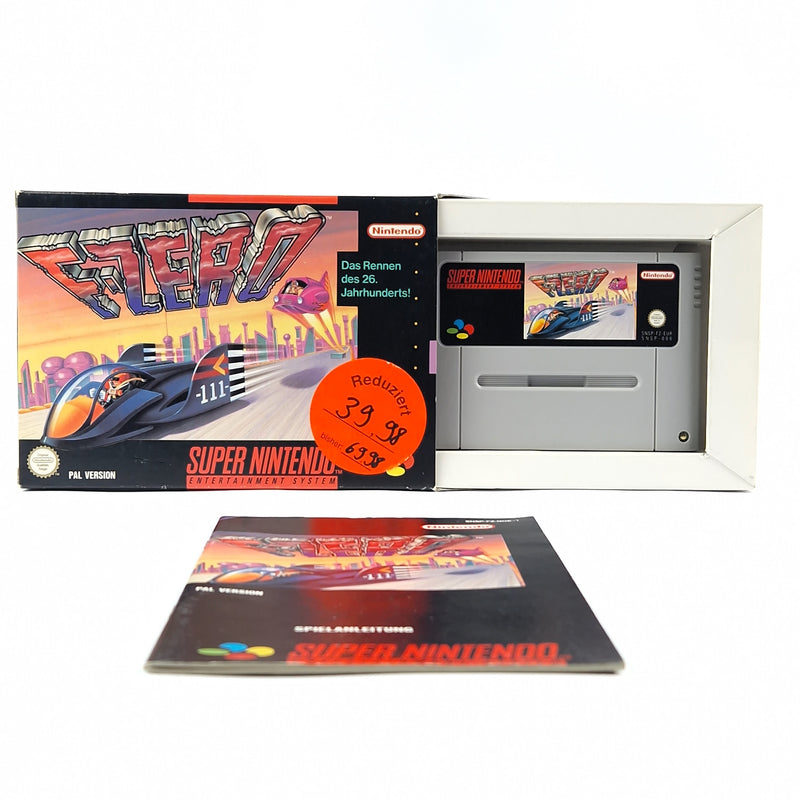 Super Nintendo Spiel : F-Zero - Modul Anleitung OVP cib / SNES PAL NOE-2