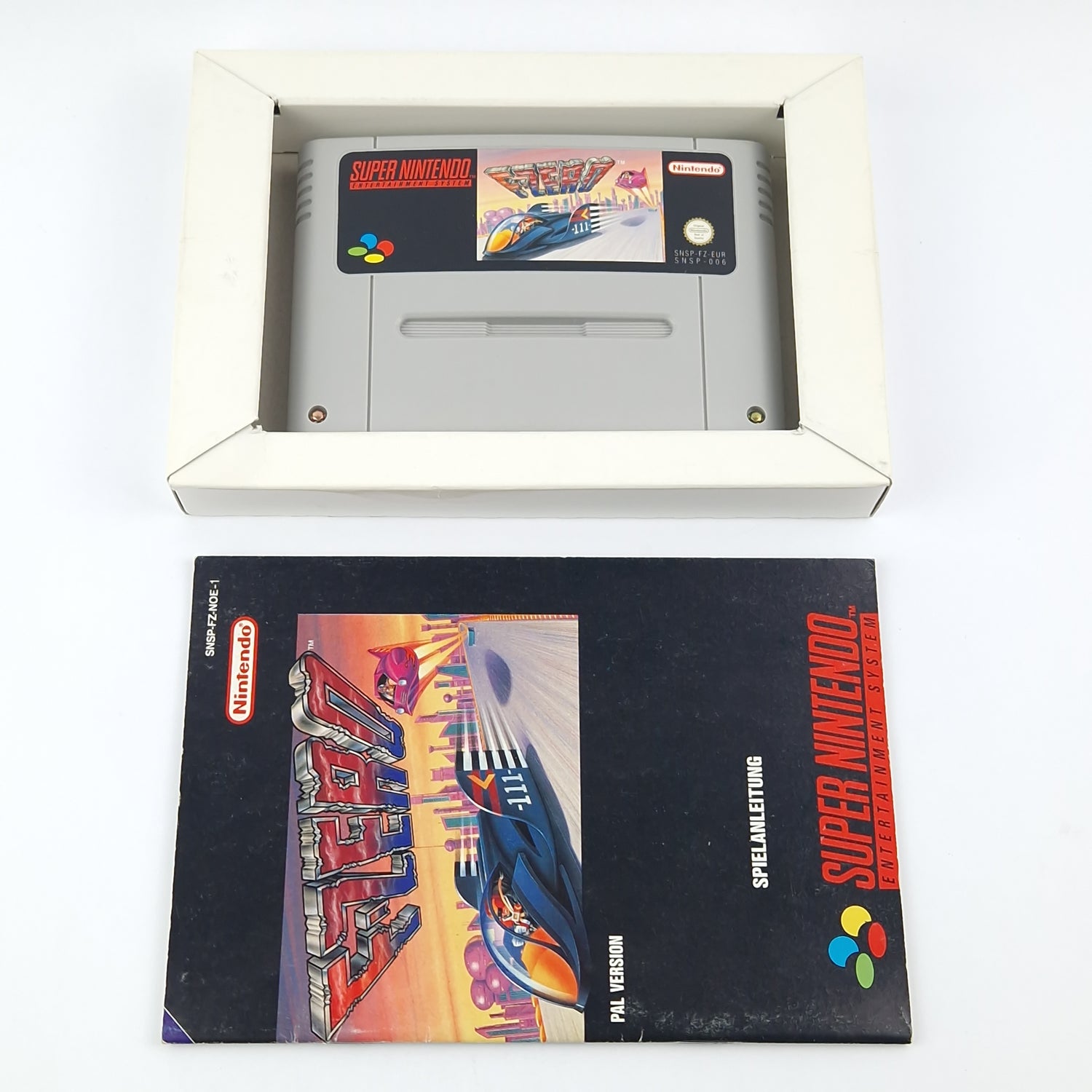 Super Nintendo Spiel : F-Zero - Modul Anleitung OVP cib / SNES PAL NOE-2