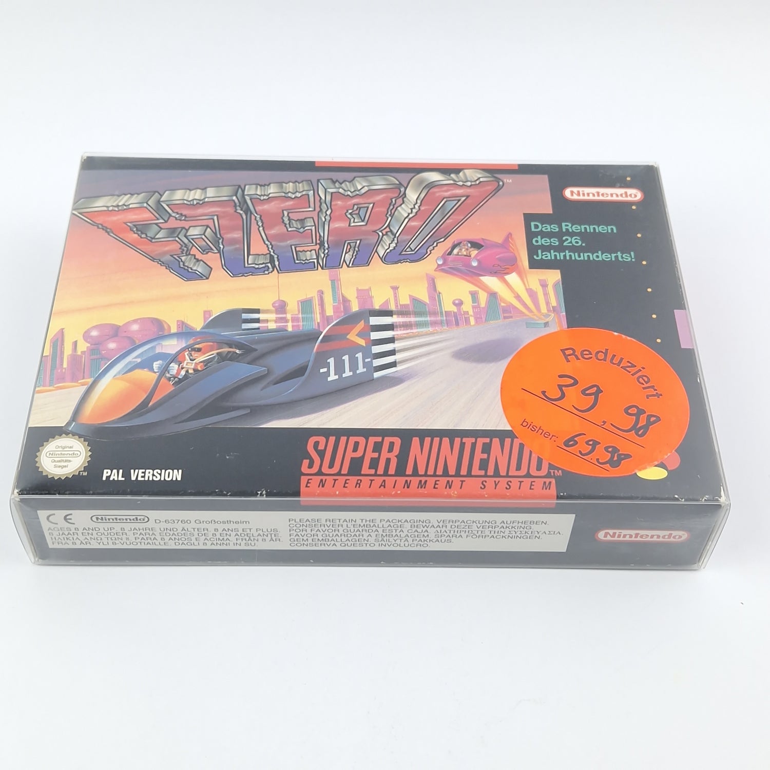 Super Nintendo Spiel : F-Zero - Modul Anleitung OVP cib / SNES PAL NOE-2