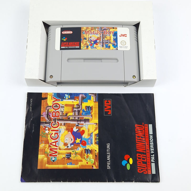 Super Nintendo Spiel : Magic Boy - Modul Anleitung OVP cib / SNES PAL NOE