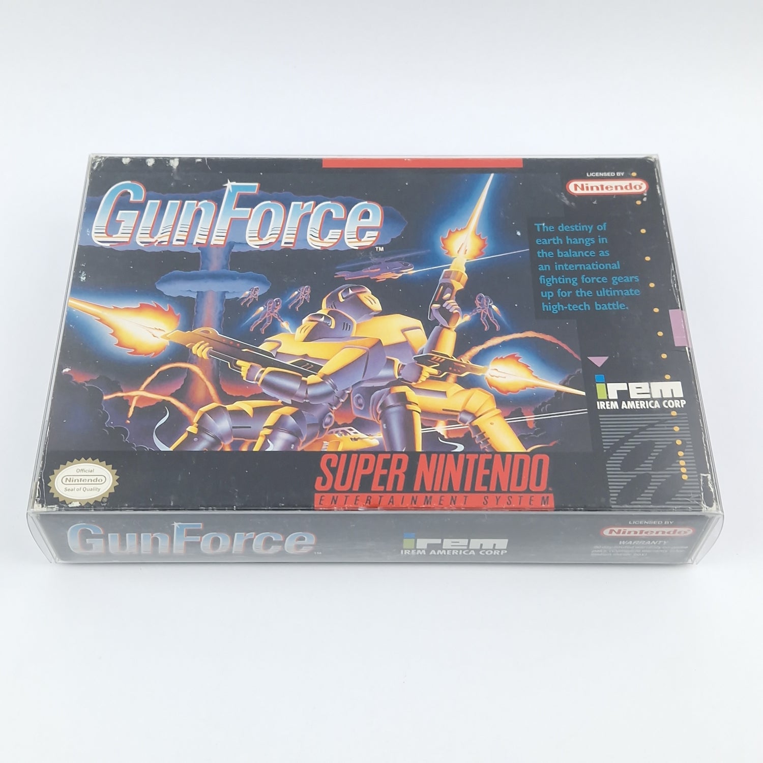 Super Nintendo Game: Gun Force - Module Instructions OVP cib / SNES NTSC-U/C USA