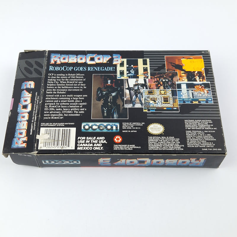 Super Nintendo Spiel : Robocop 3 - Modul Anleitung OVP cib / SNES NTSC-U/C USA