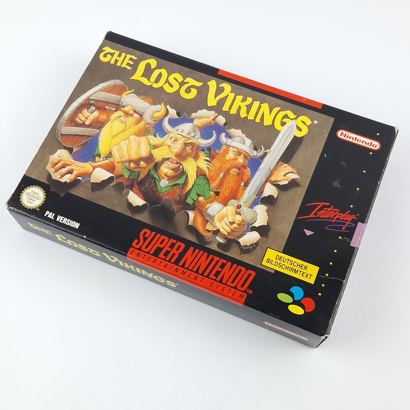 Super Nintendo Game: The Lost Vikings - Module Instructions OVP cib SNES NOE