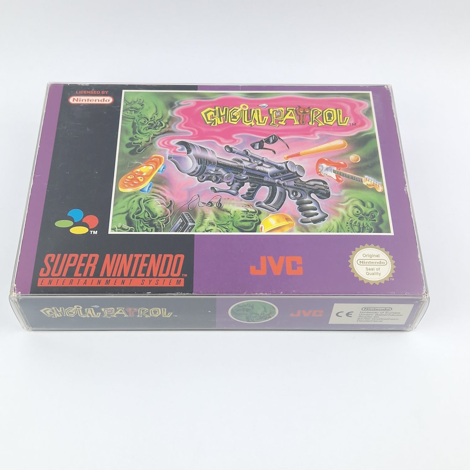 Super Nintendo Game: Ghoul Patrol - Module Instructions OVP cib / SNES PAL EUR