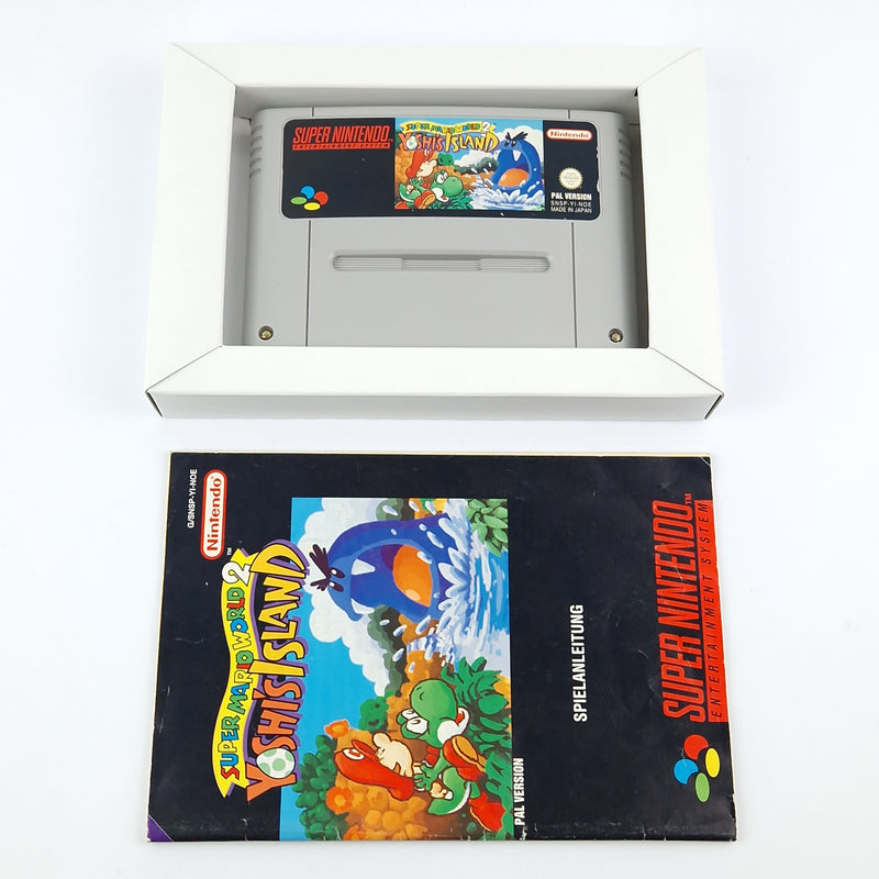 Super Nintendo Spiel : SMW 2 Yoshis Island - Modul Anleitung OVP cib / SNES NOE