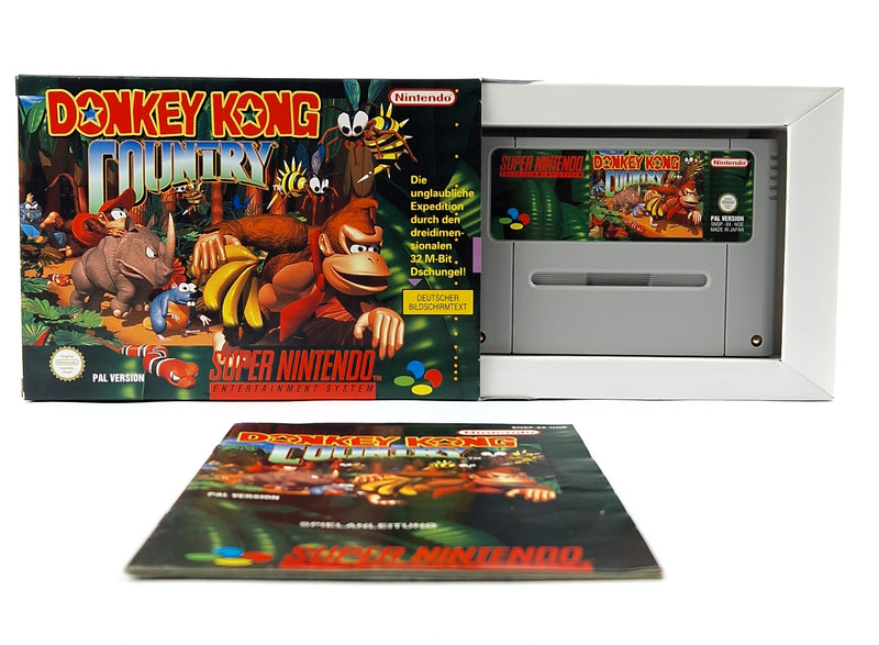 Super Nintendo Game: Donkey Kong Country 1 - Module Instructions OVP cib SNES NOE