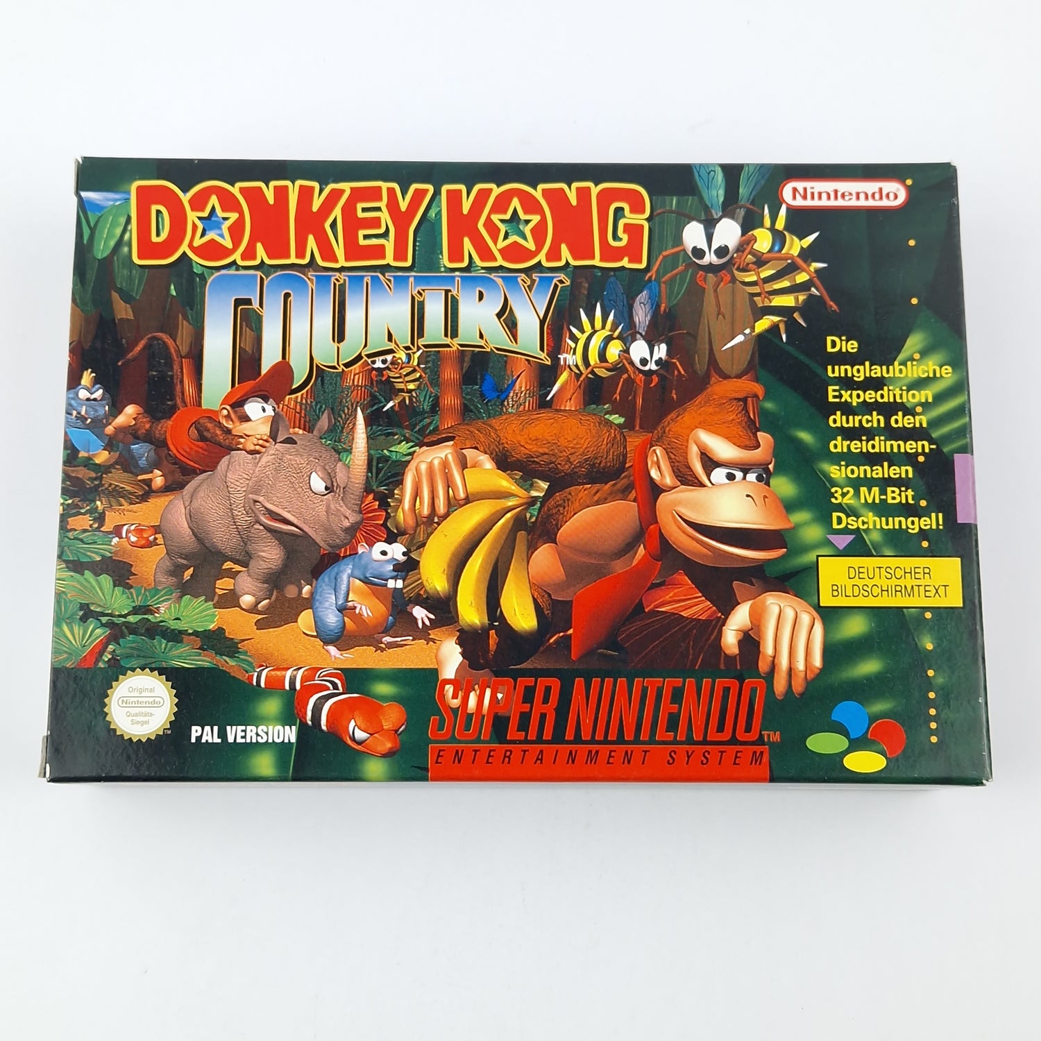 Super Nintendo Game: Donkey Kong Country 1 - Module Instructions OVP cib SNES NOE