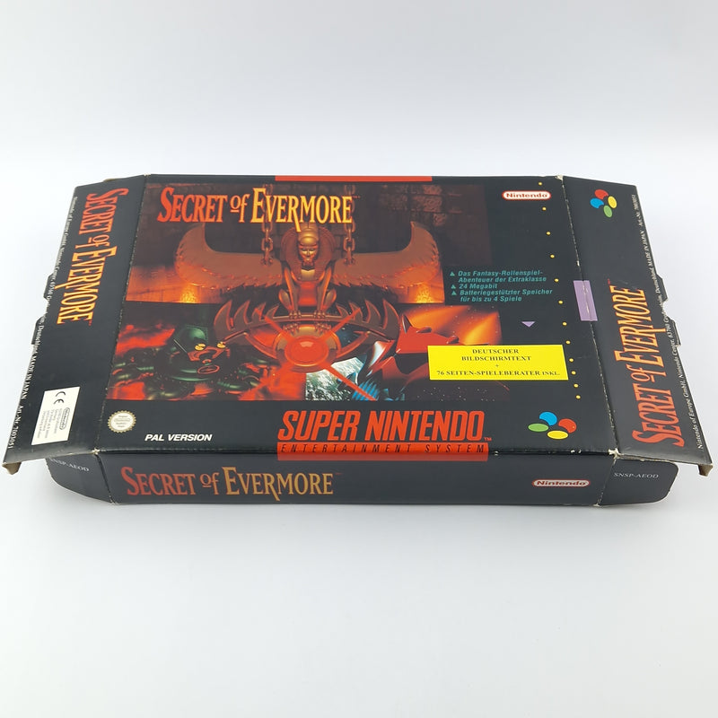 Super Nintendo Games: Secret of Evermore &amp; Secret of Mana - OVP SNES Big Box