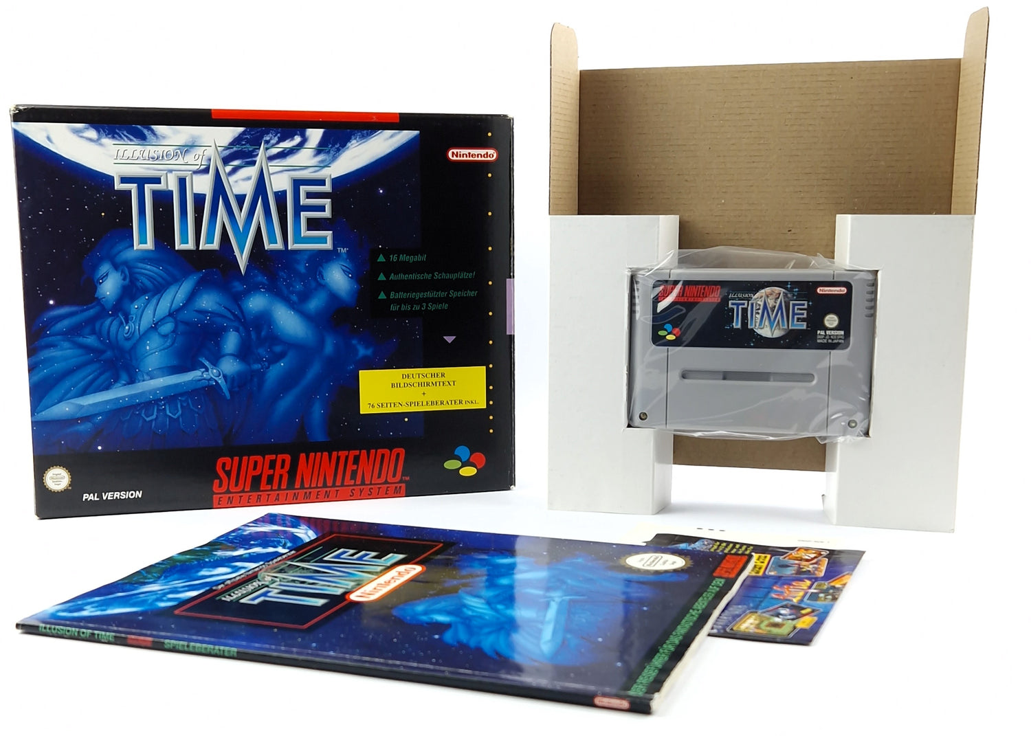 Super Nintendo Game: iLLusion of Time - Module Game Advisor OVP SNESW PAL NOE