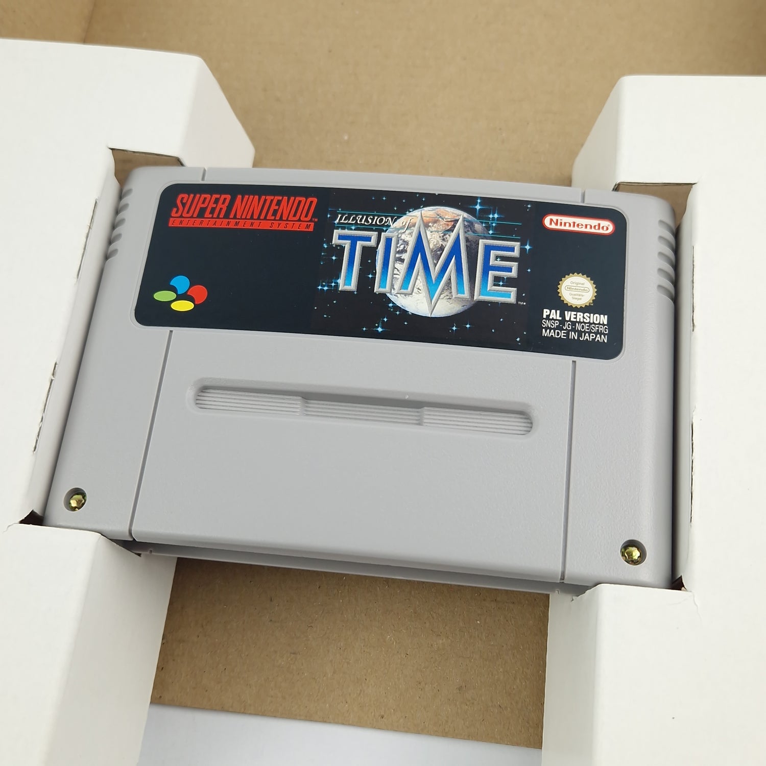 Super Nintendo Game: iLLusion of Time - Module Game Advisor OVP SNESW PAL NOE